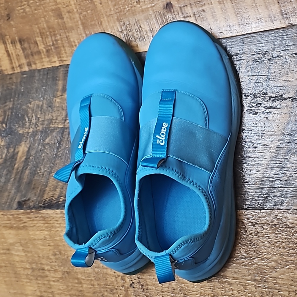 Clove Electric Neon Blue Womens Size 10 Mens 8.5 Nurse Shoes Nursing Sneakers